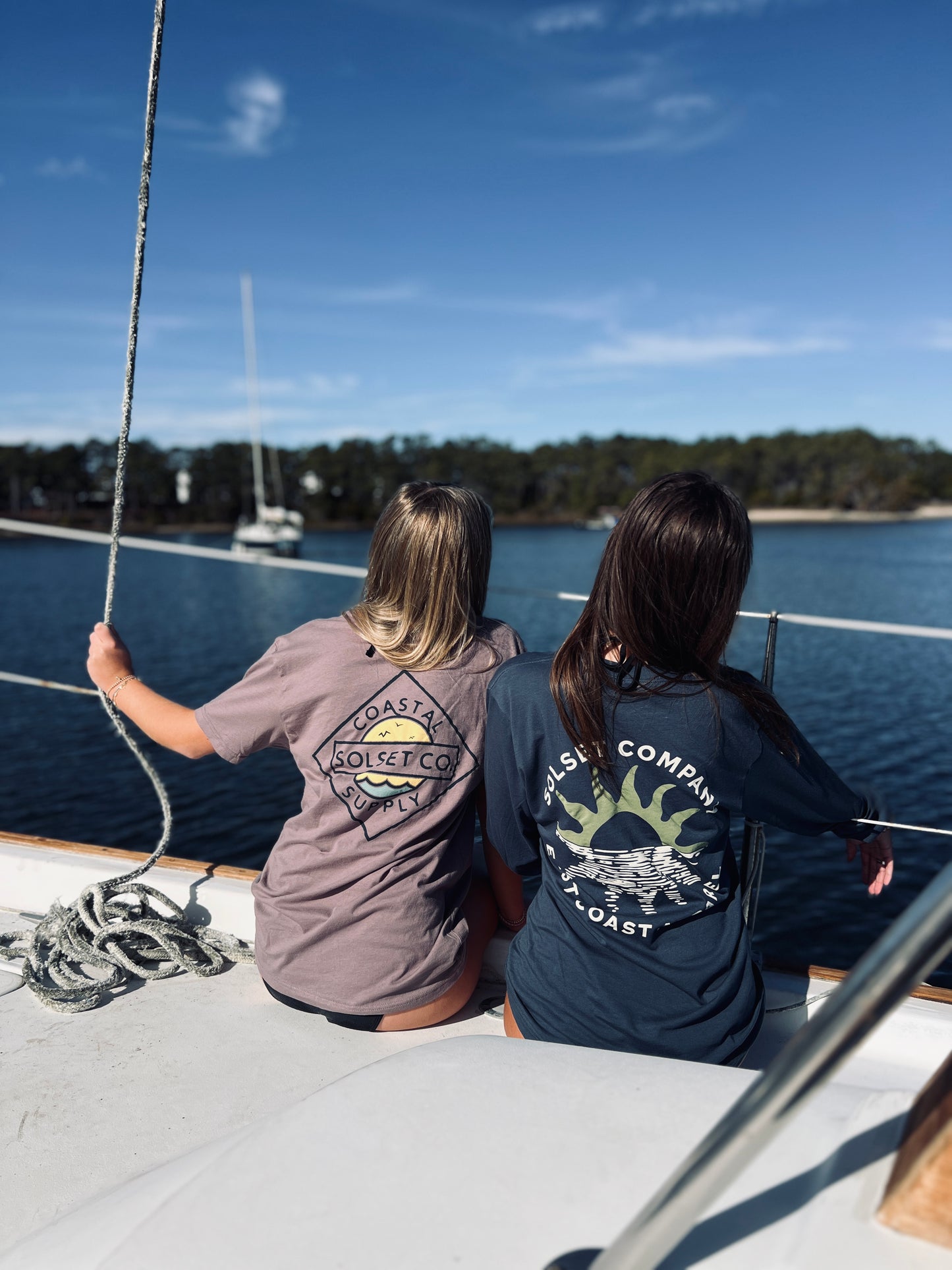 Reflection, Adult Unisex Long Sleeve Tee, Navy Blue