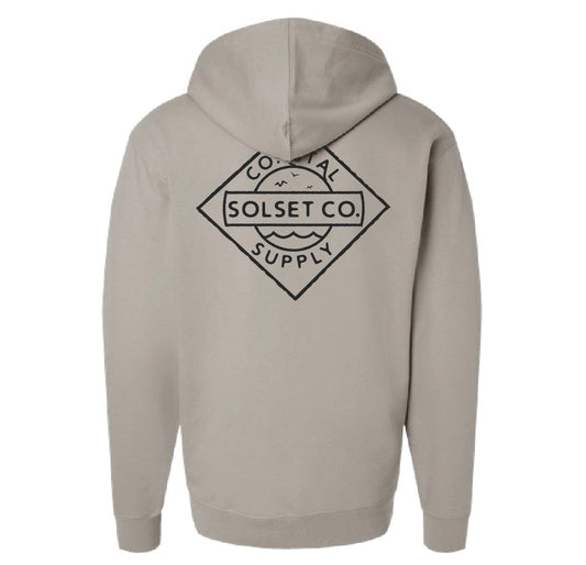 Coastal Supply Adult Unisex Hoodie, Cement