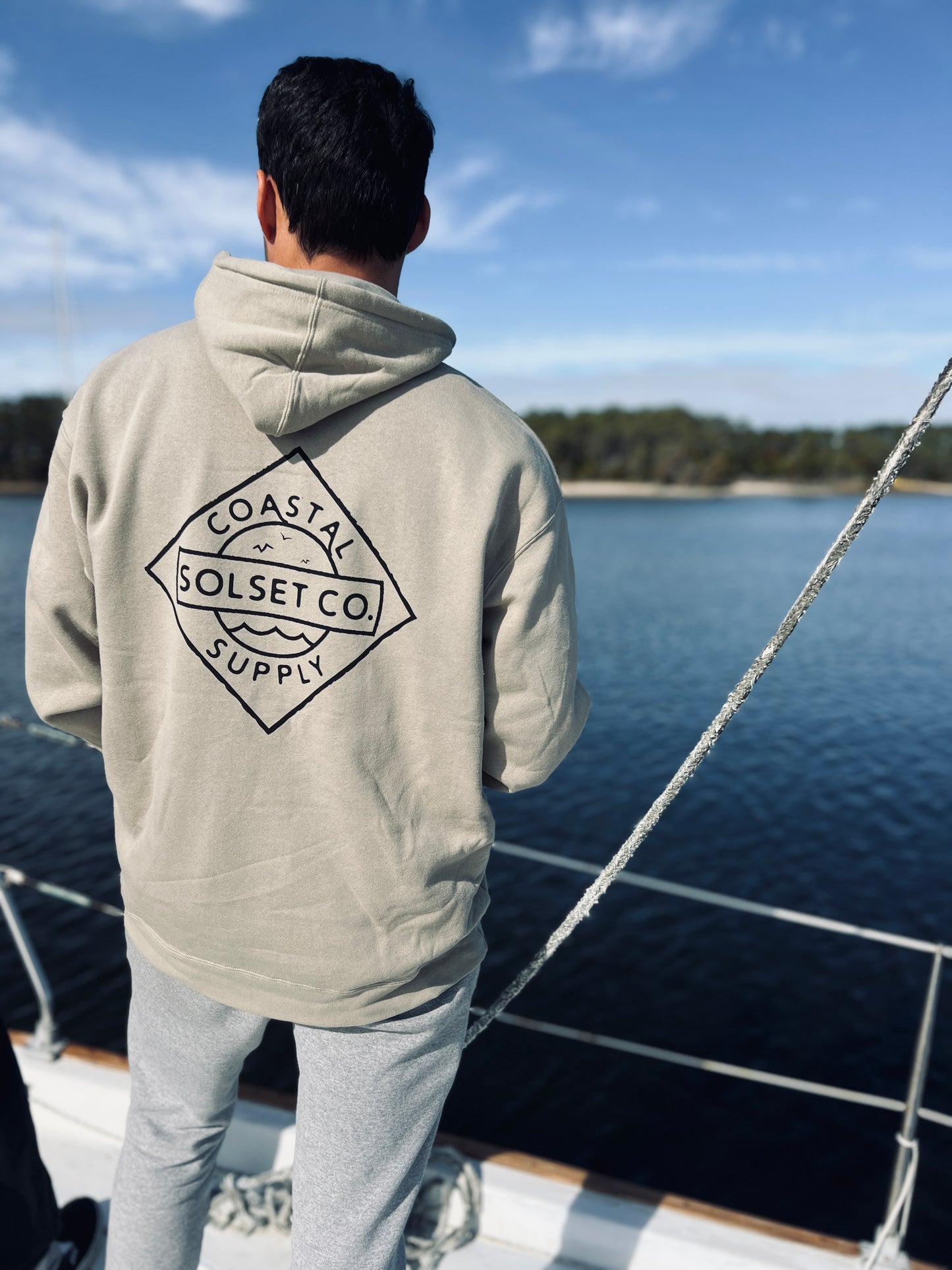 Coastal Supply Adult Unisex Hoodie, Cement